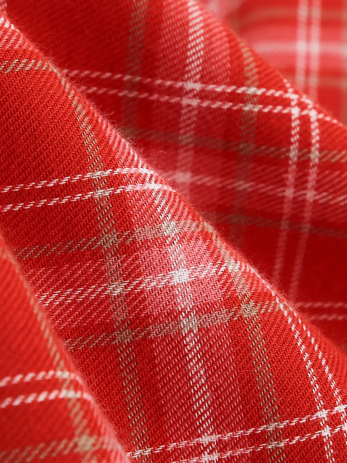 1950s Gingham Plaid Square Neck Flared Dress