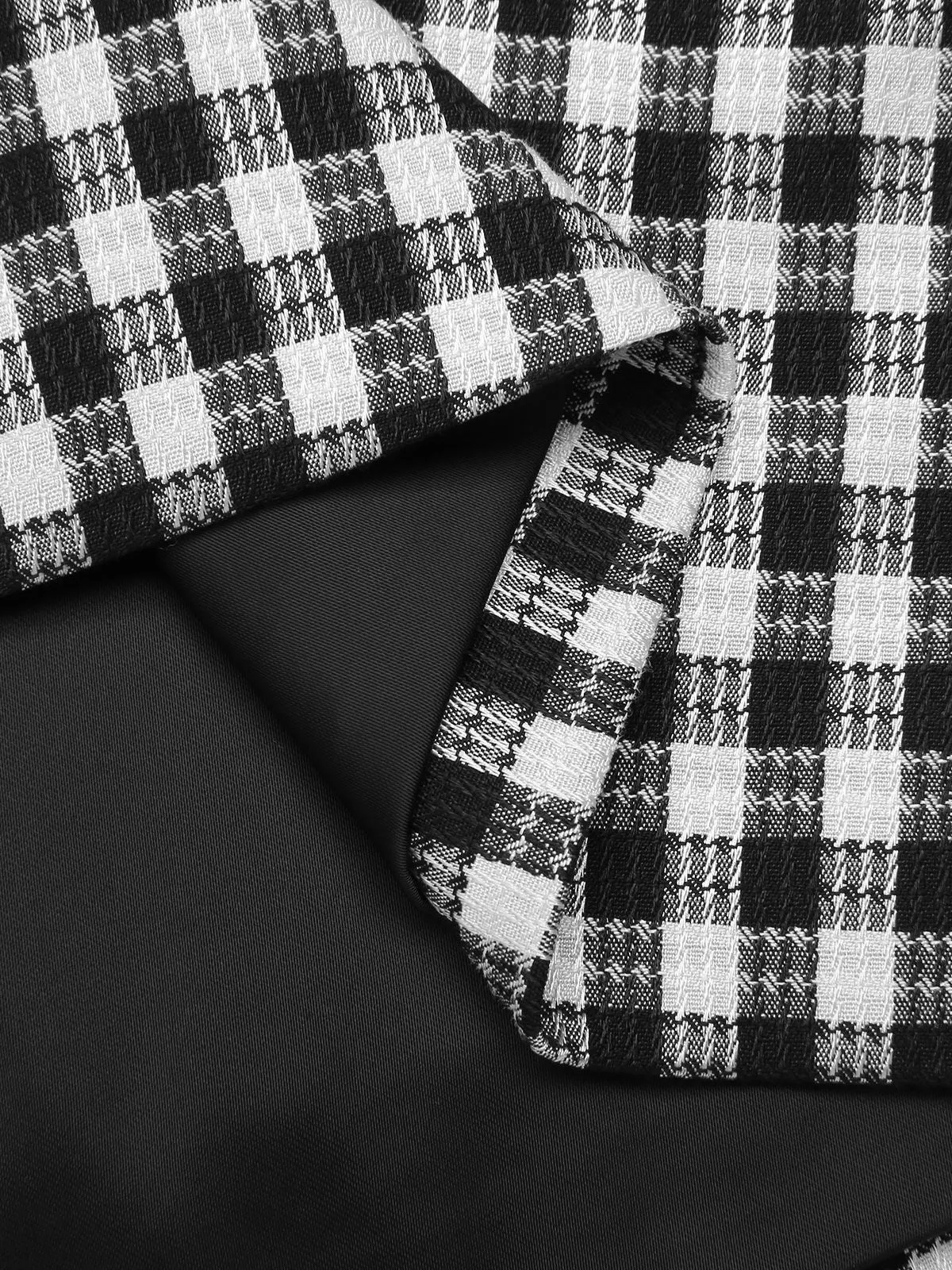 1960s Acetate Gingham Plaid Shift Dress