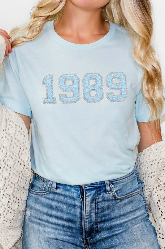 1989 Graphic Tee Faux Chenille Taylor Plus Tee