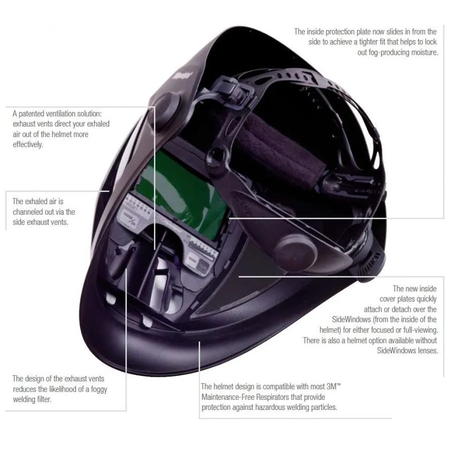 3M Speedglas 9100 Helmet w Auto Darkening Filter 9100X - 06-0100-20SW