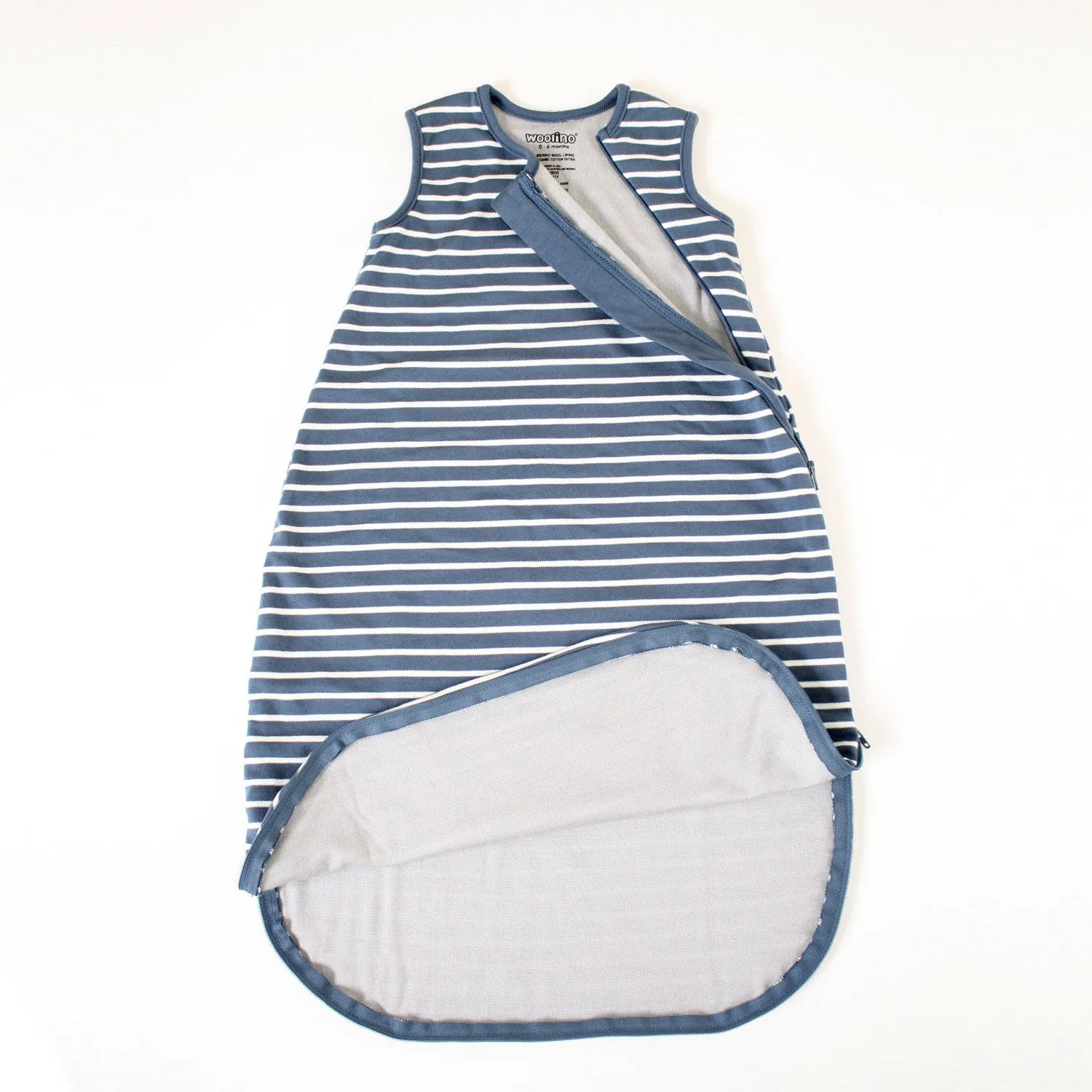 4 Season® Basic Baby Sleeping Bag, Merino Wool & Organic Cotton, Navy Blue