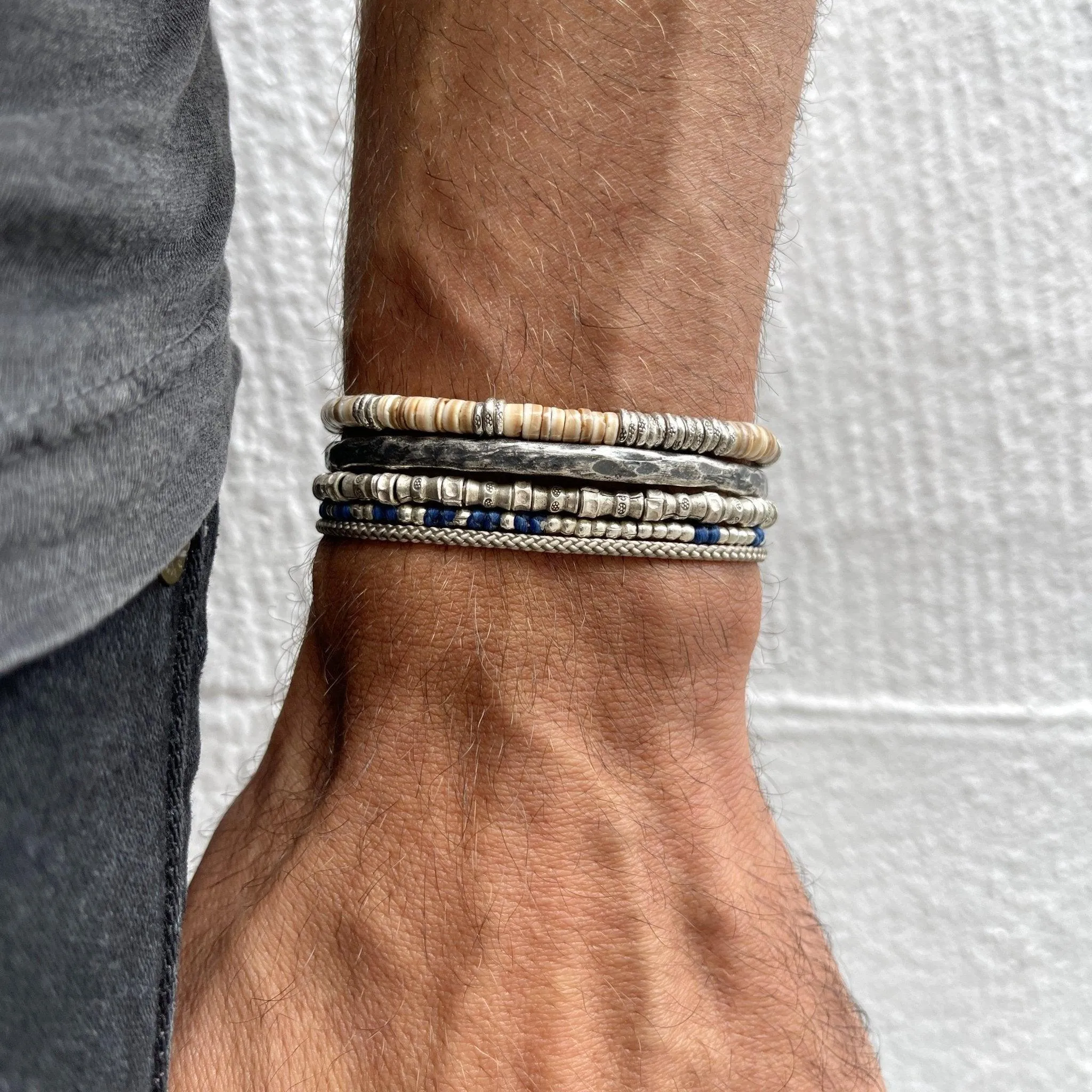 4mm " Bayu" Silver Bracelet