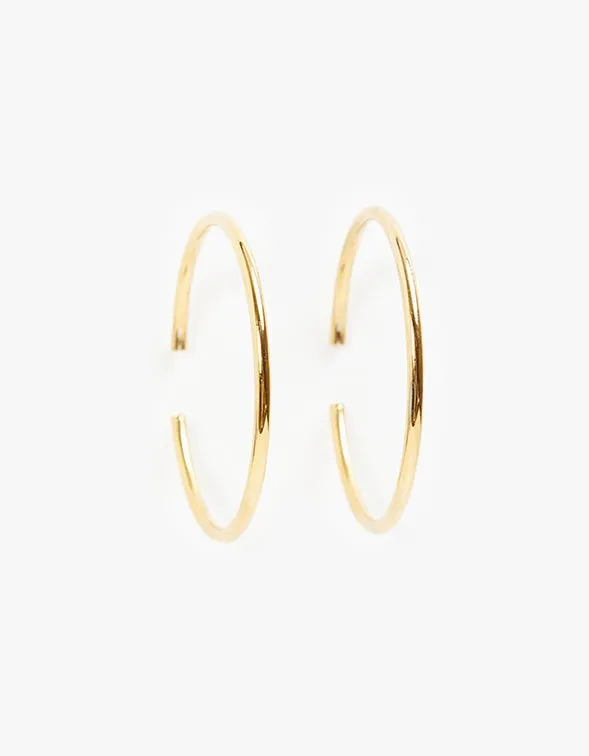 90s Hoops 40MM - 18k Gold Vermeil
