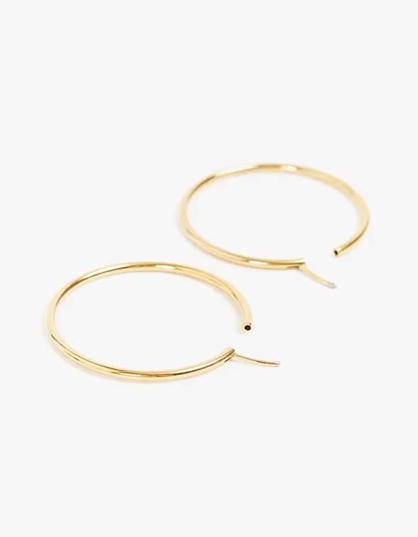 90s Hoops 40MM - 18k Gold Vermeil