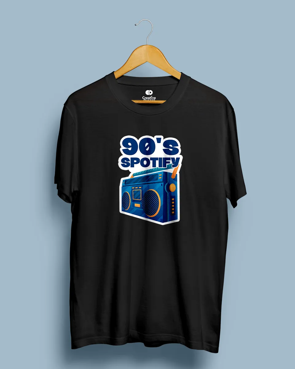 90's Spotify - Half Sleeve T-shirt