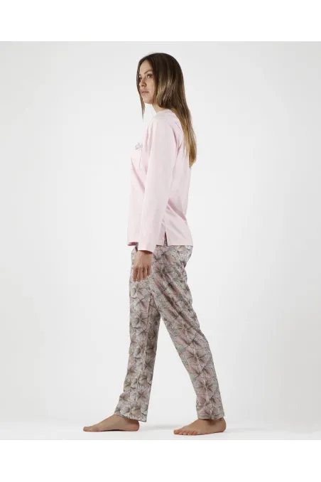ADMAS GARDEN MADE WITH LOVE LONG SLEEVE WOMAN PYJAMA