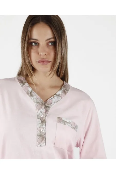 ADMAS GARDEN MADE WITH LOVE LONG SLEEVE WOMAN PYJAMA