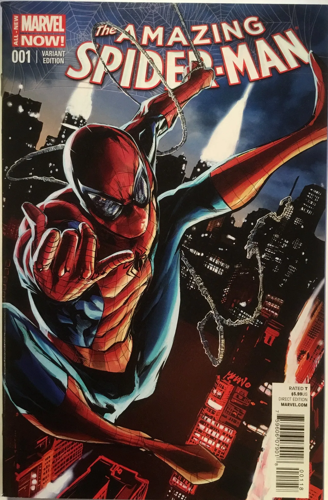 AMAZING SPIDER-MAN (2014-2015) # 1 MHAN VARIANT COVER