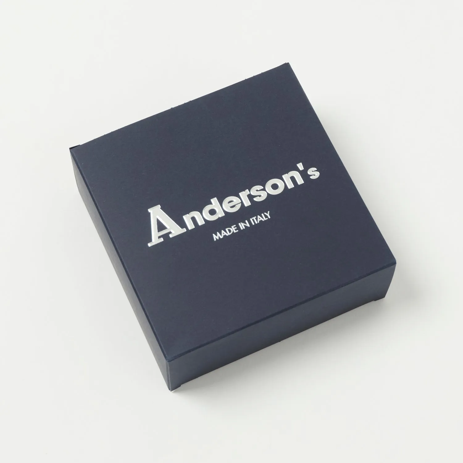 Anderson's 3.5cm Leather-Trimmed Elastic Woven Belt - Dark Mix