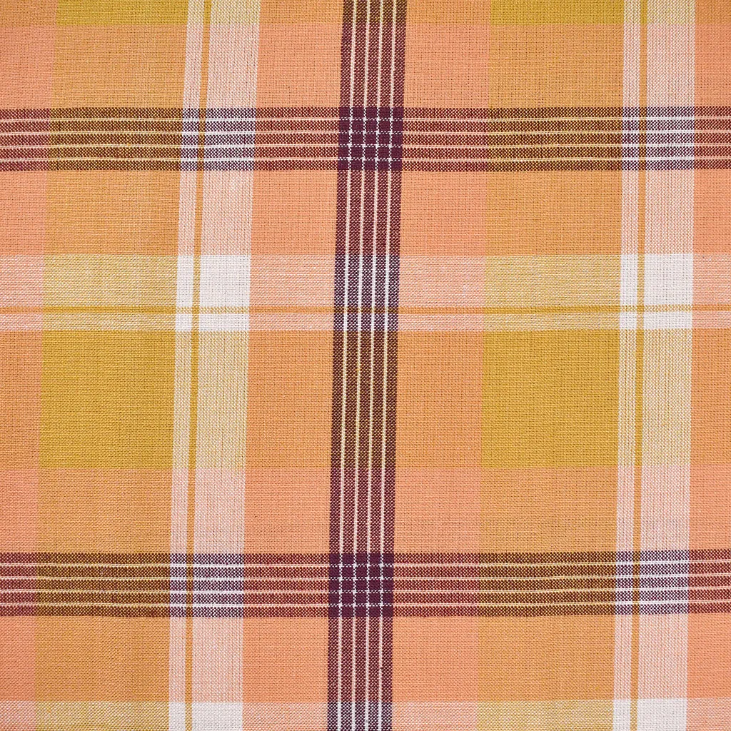 Arcade Retro Plaid Yarn Dyed Cotton Apricot