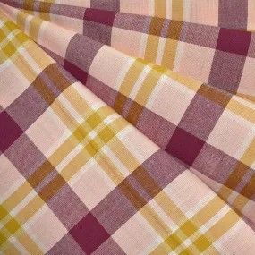 Arcade Retro Tartan Plaid Yarn Dyed Cotton Wildberry
