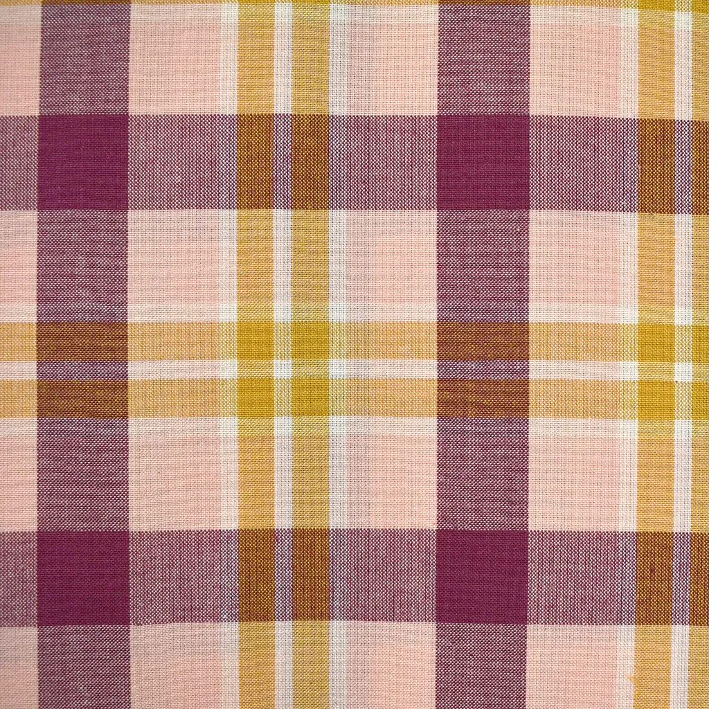 Arcade Retro Tartan Plaid Yarn Dyed Cotton Wildberry