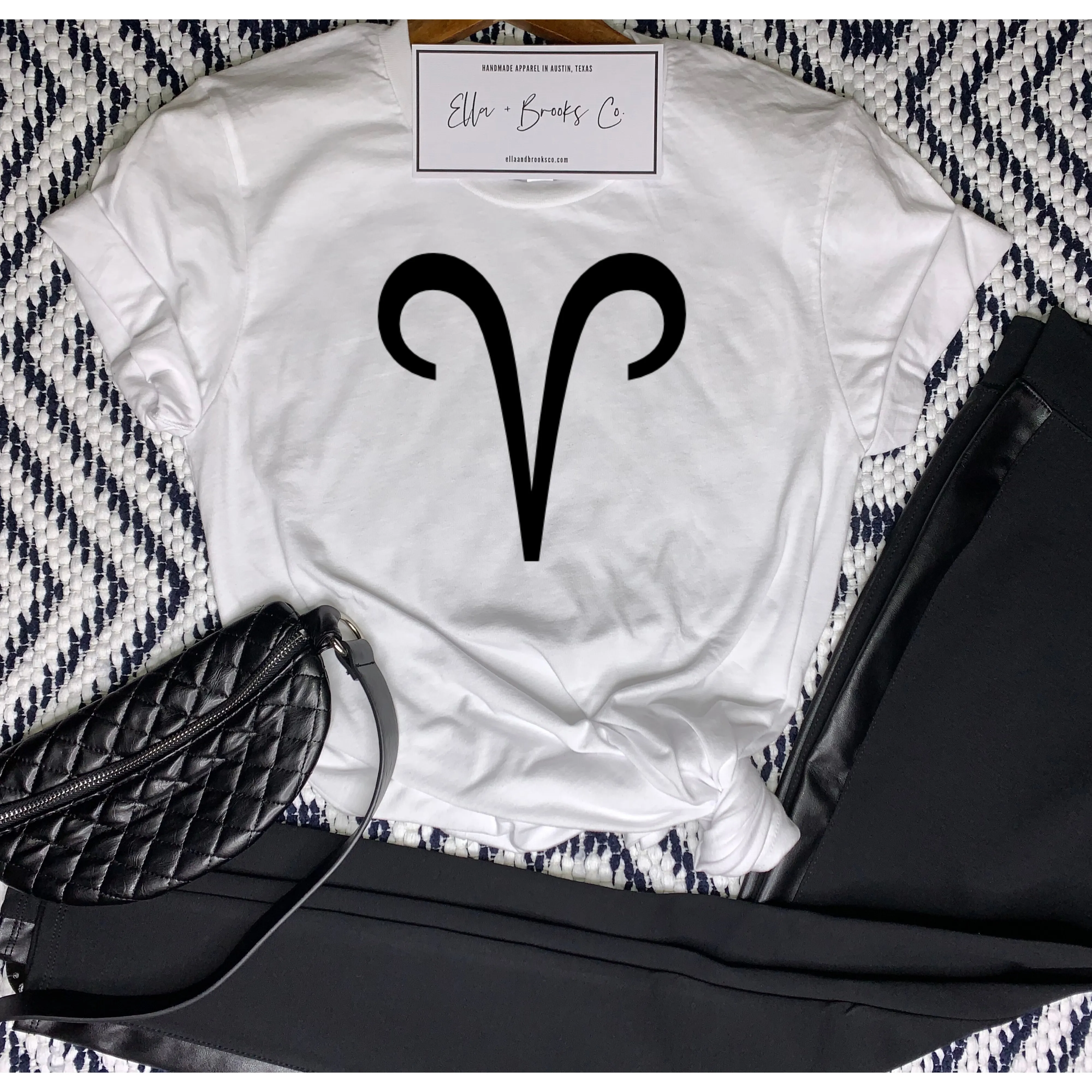 Aries Zodiac Symbol Graphic T-shirt