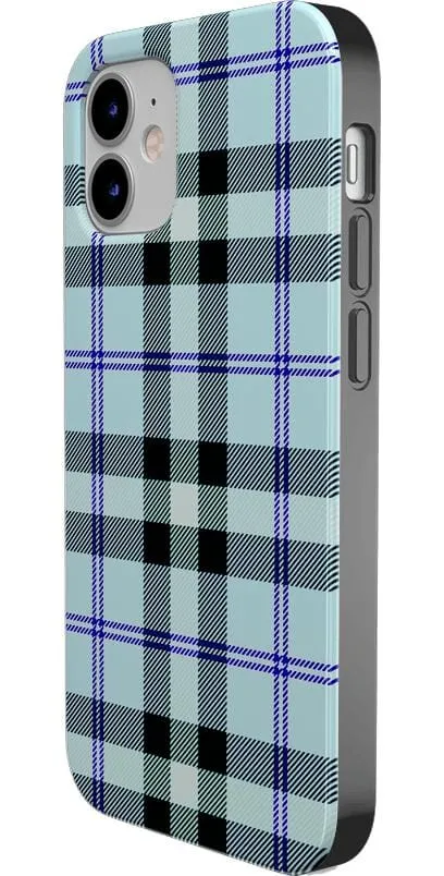 As if! | Light Blue Plaid Case