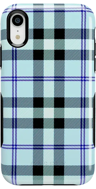 As if! | Light Blue Plaid Case