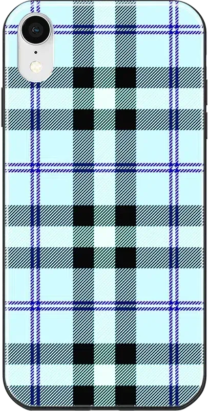 As if! | Light Blue Plaid Case