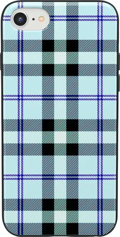 As if! | Light Blue Plaid Case