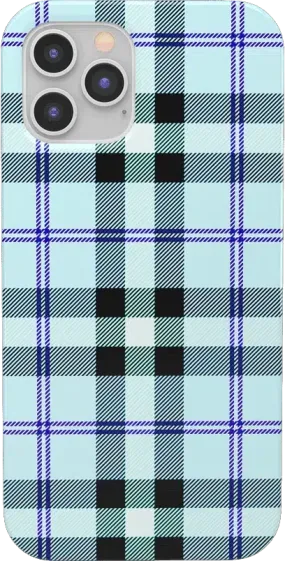 As if! | Light Blue Plaid Case