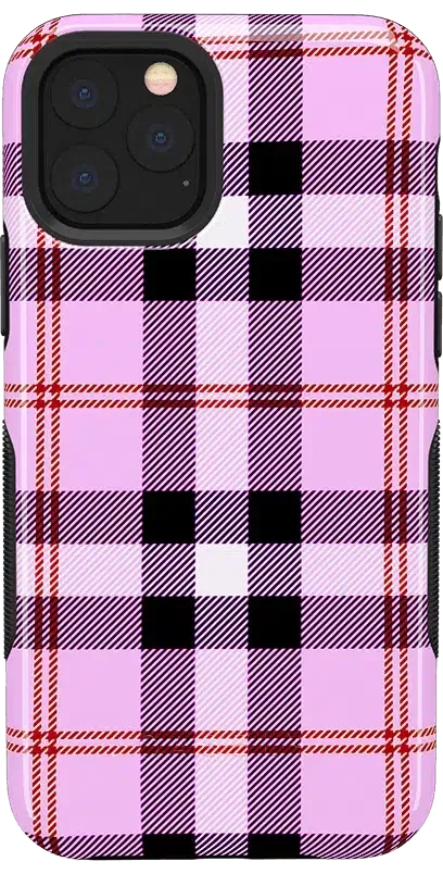 As if! | Light Purple Plaid Case