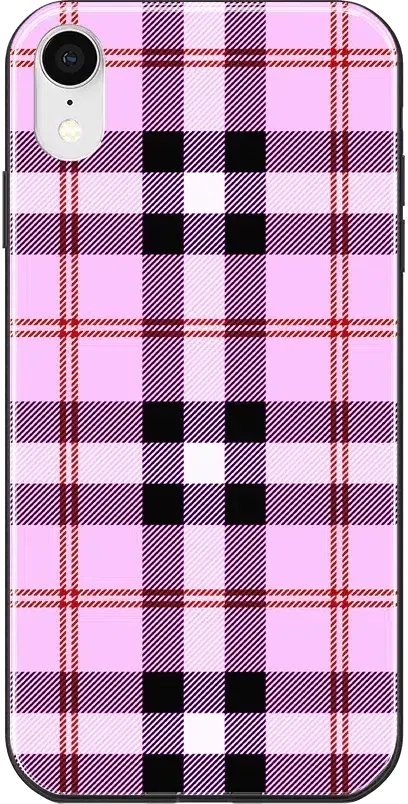 As if! | Light Purple Plaid Case