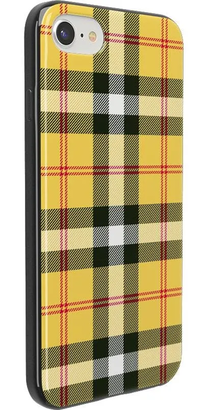 As if! | Yellow Plaid iPhone Case