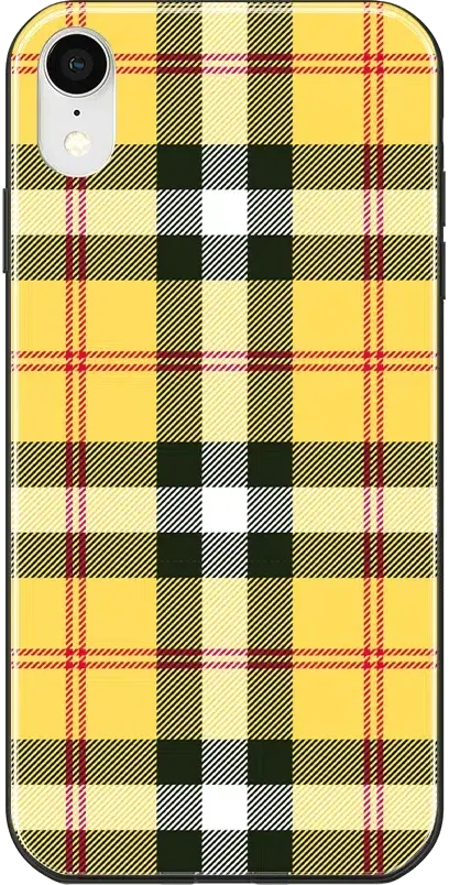 As if! | Yellow Plaid iPhone Case
