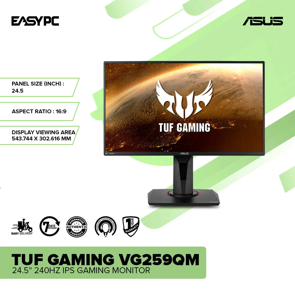 Asus TUF Gaming VG259QM 24.5 240Hz IPS Gaming Monitor