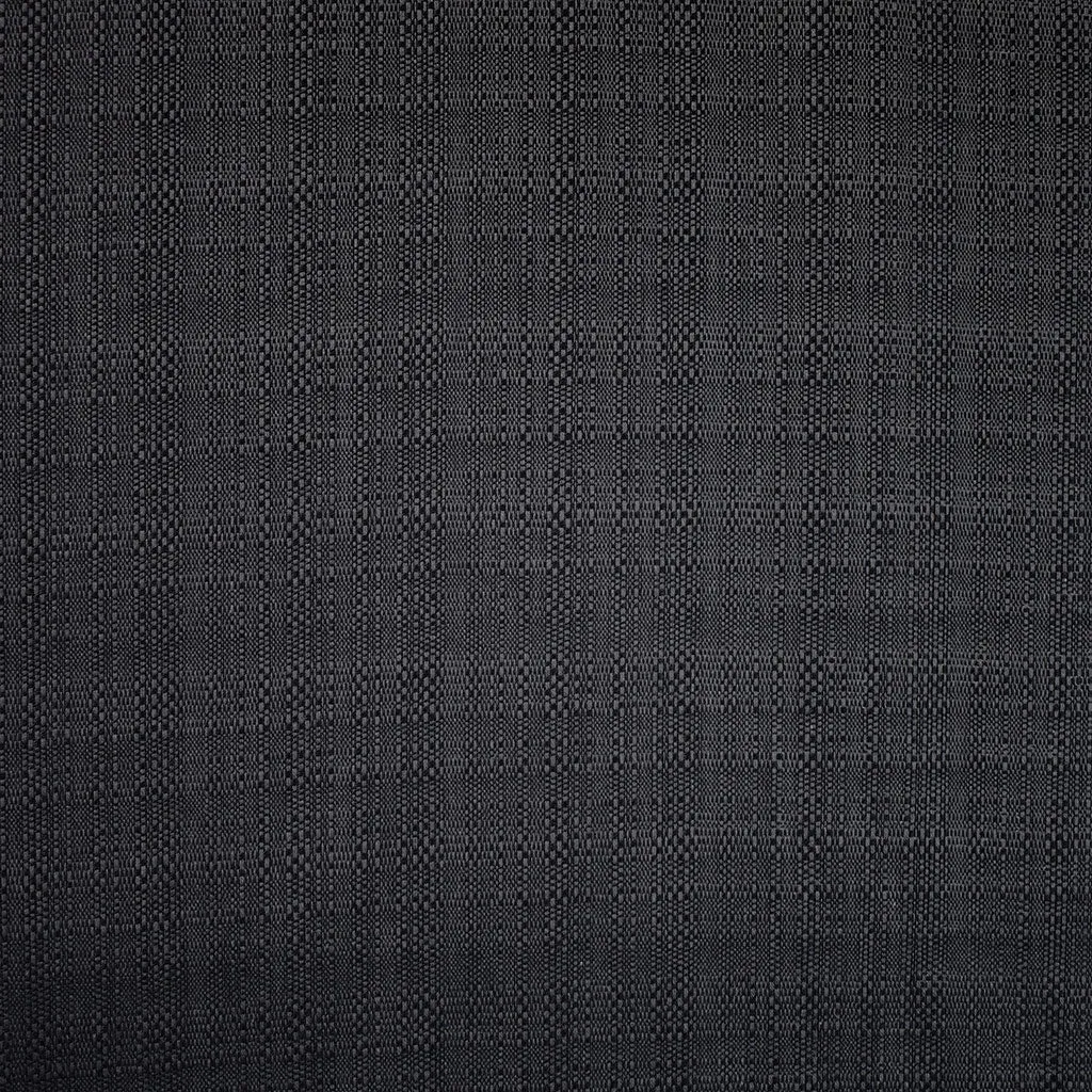 Atelier Brunette Flake Plaid Textured Rayon Blend Deep Charcoal