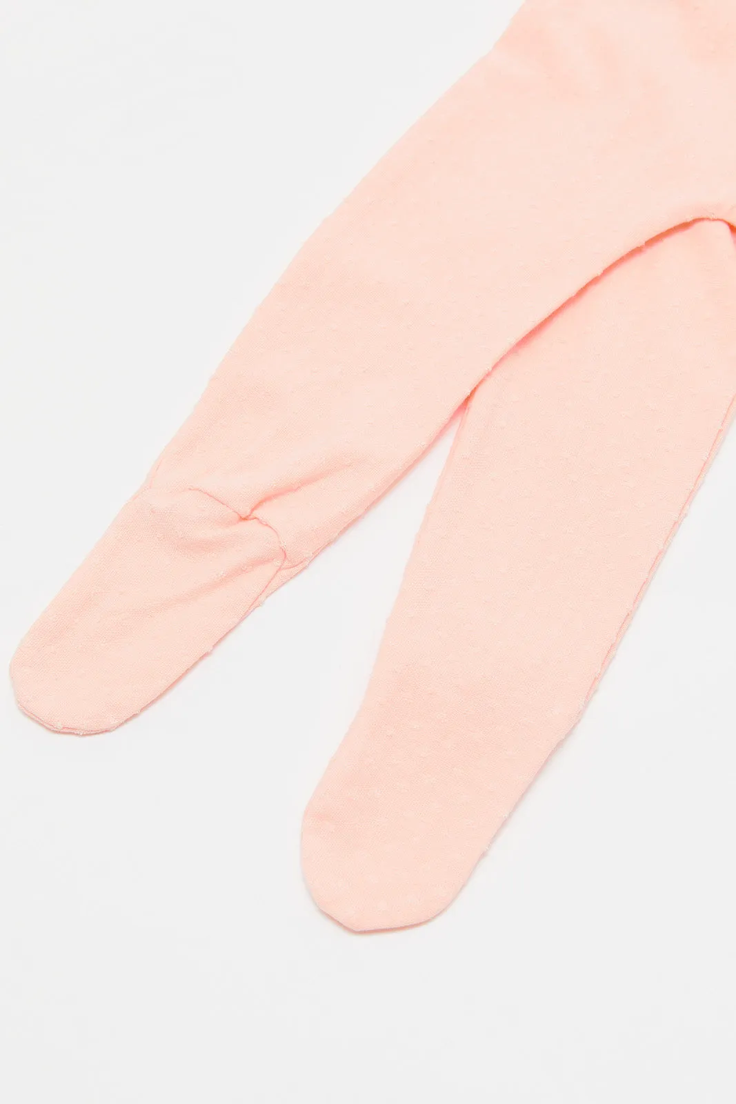 Babies Orange Front Button Wrap Over Pyjama Set (2 Piece)