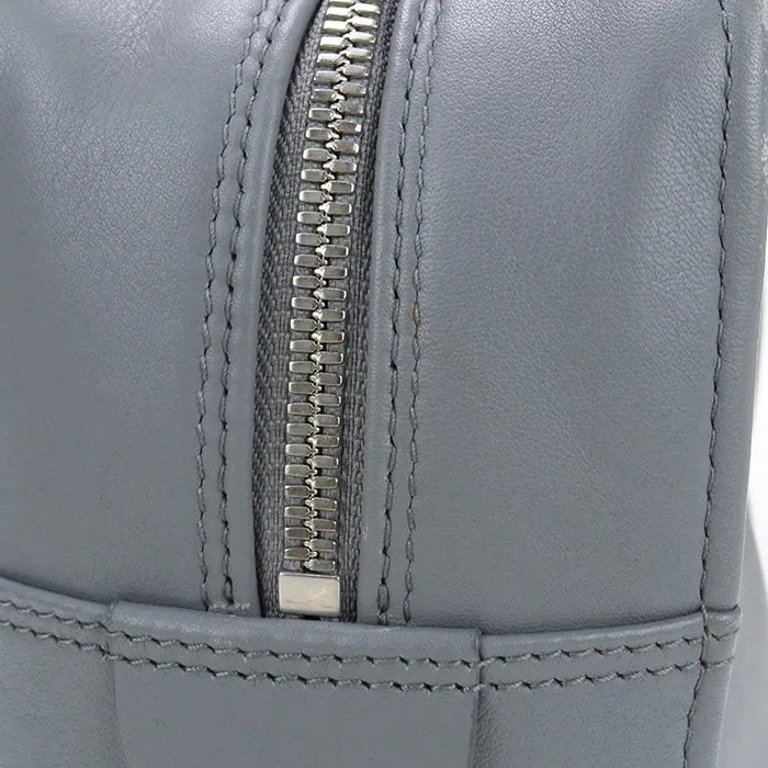 BALENCIAGA 476975 triangle duffel 2way Handbag Shoulderbag Calfskin Gray Women
