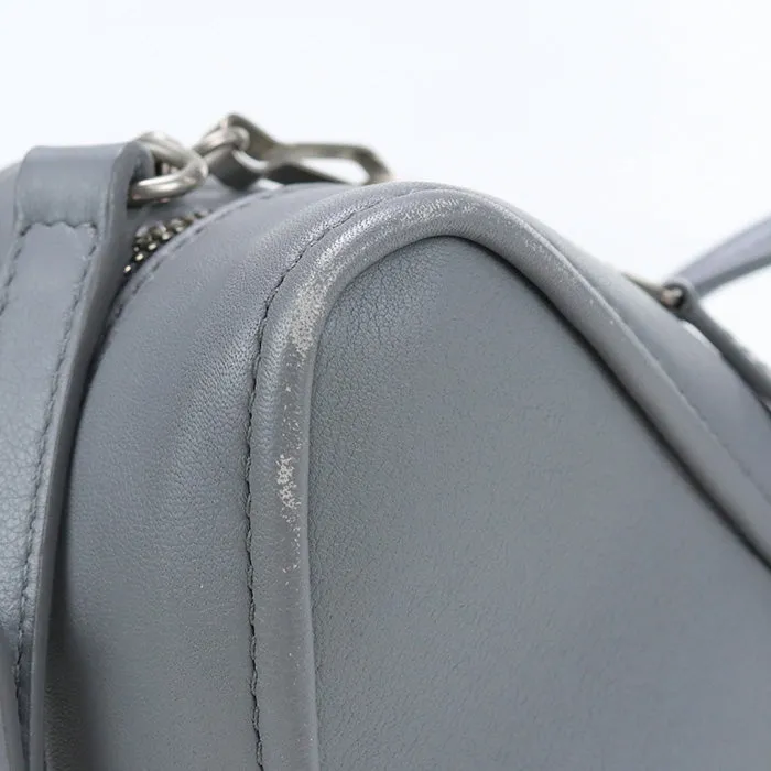 BALENCIAGA 476975 triangle duffel 2way Handbag Shoulderbag Calfskin Gray Women