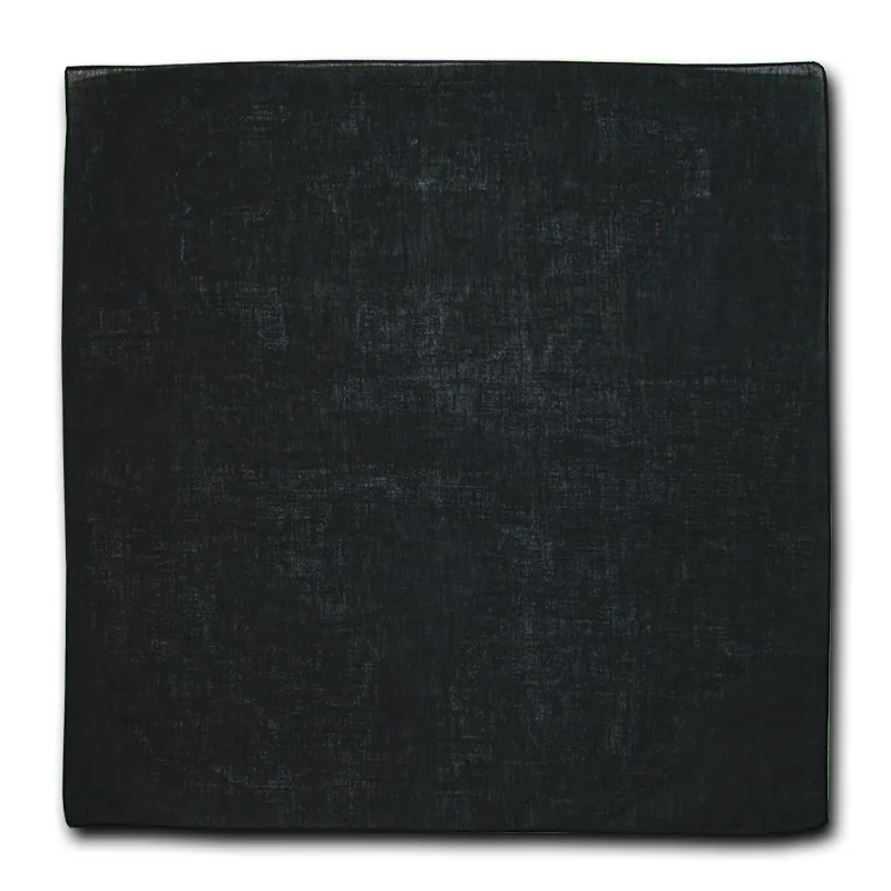 Bandanas - 12 Pack, 100% Cotton, Black - Bandannas, Bandana, Bandanna, Size: 22" x 22"