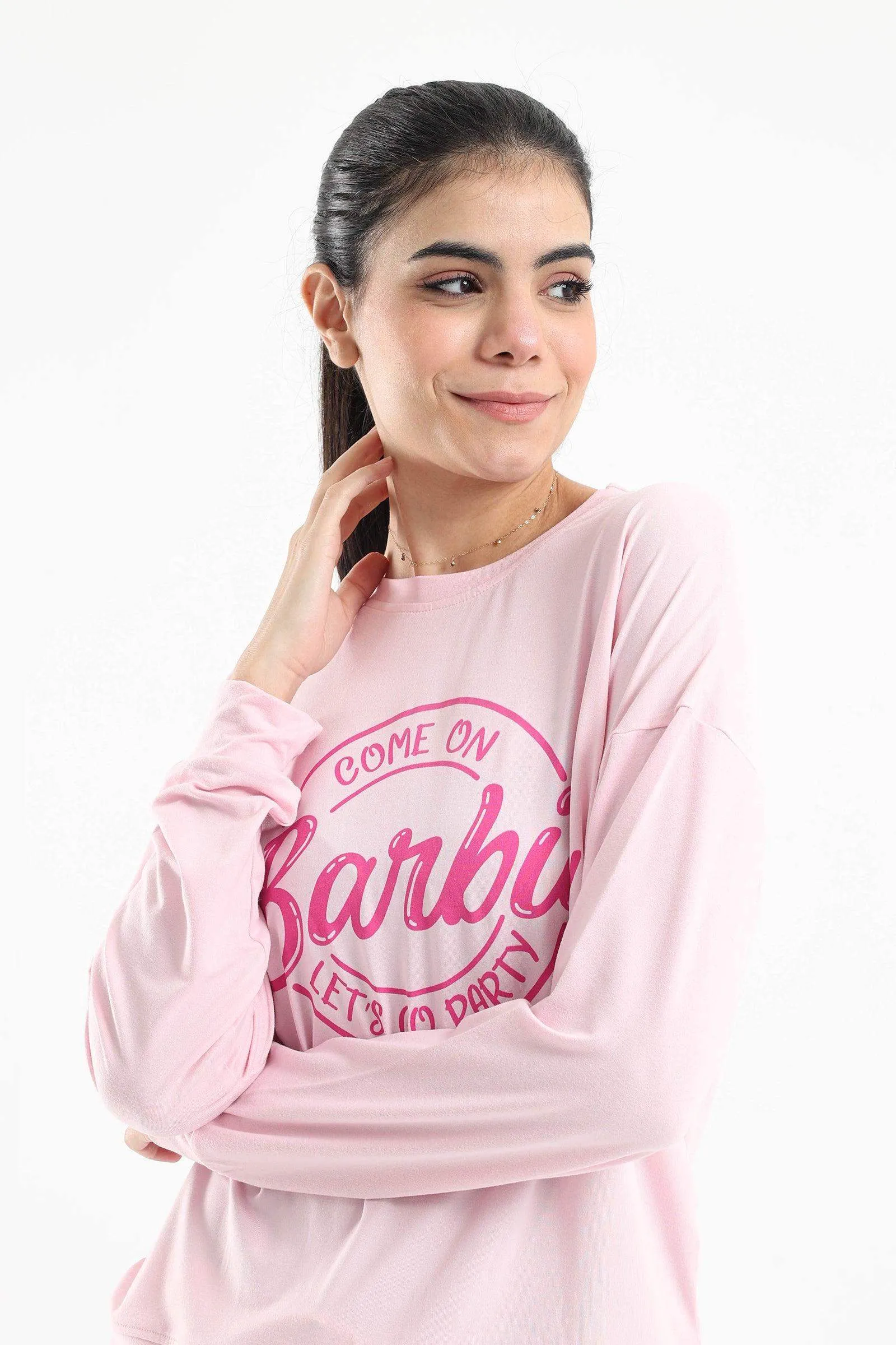 Barbie Printed Pyjama Set