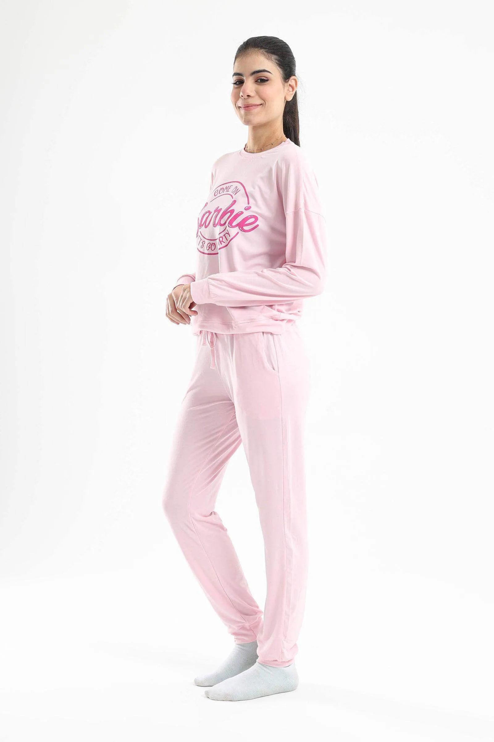 Barbie Printed Pyjama Set