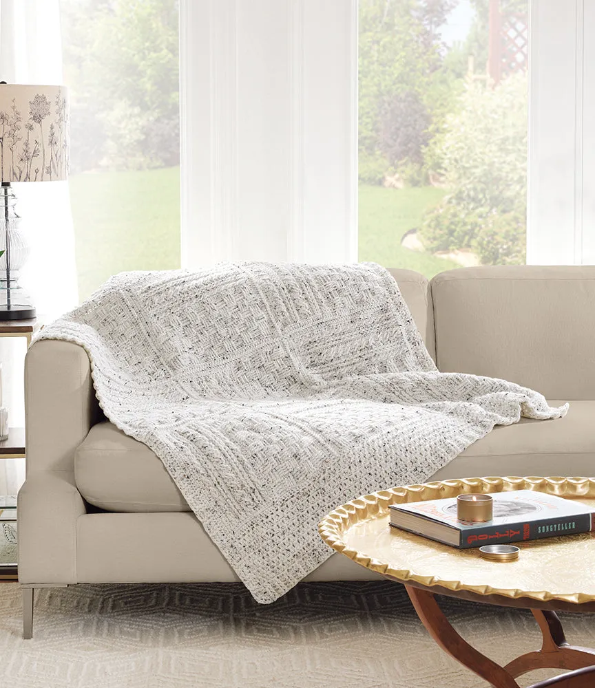 Basketweave & Cables Blanket