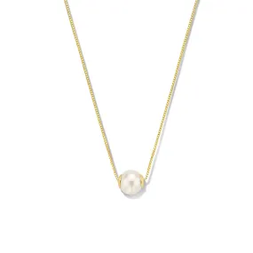 Belleville Luna 14 karat gold necklace with freshwater pearl