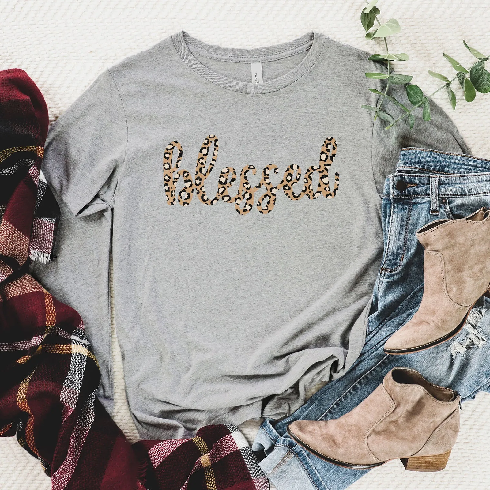 Blessed Leopard Long Sleeve