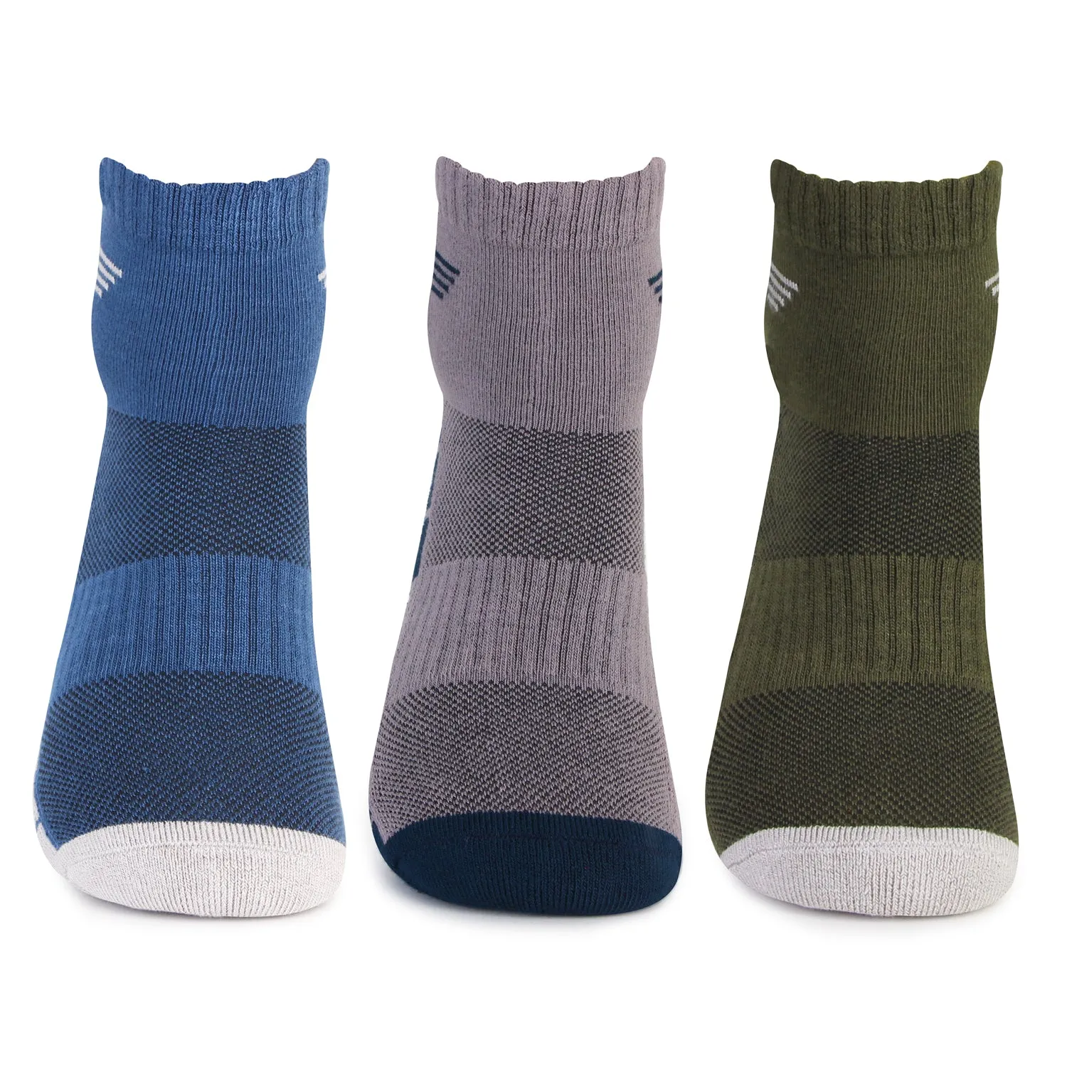 Breathable Bamboo Ankle Socks | Assorted - Pack of 3