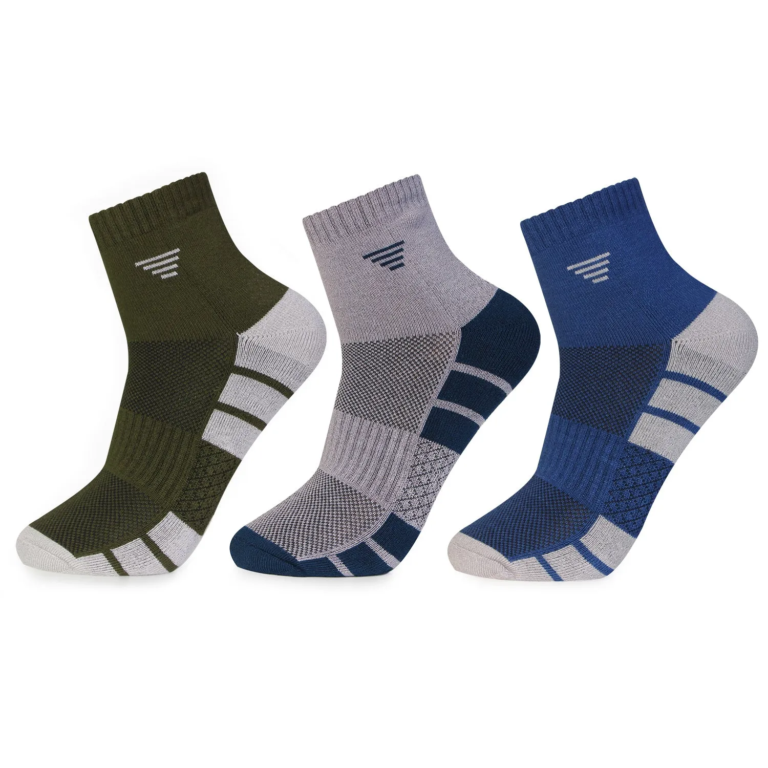 Breathable Bamboo Ankle Socks | Assorted - Pack of 3