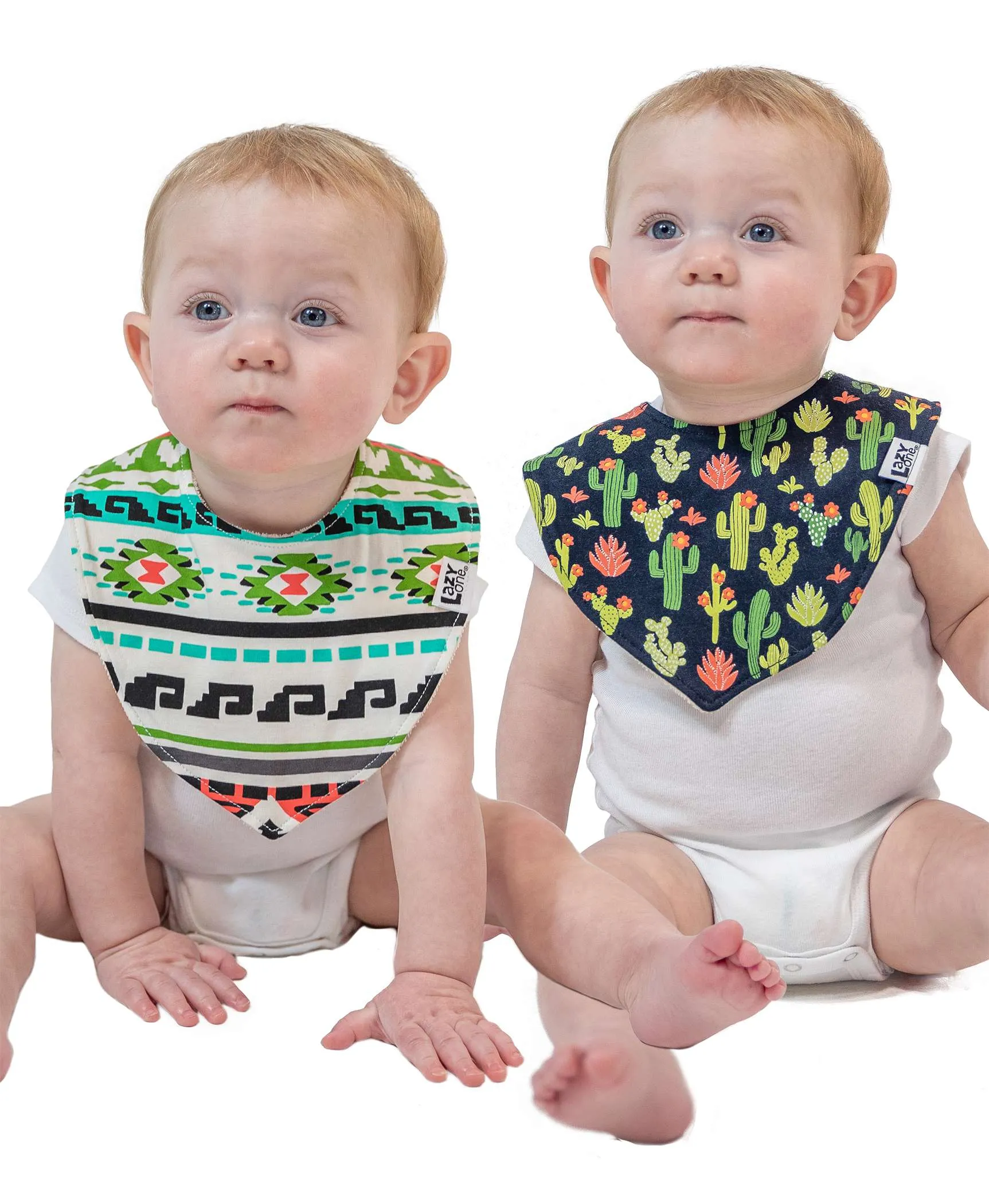Cactus 2 Pack Infant Bandana Bib