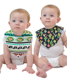 Cactus 2 Pack Infant Bandana Bib