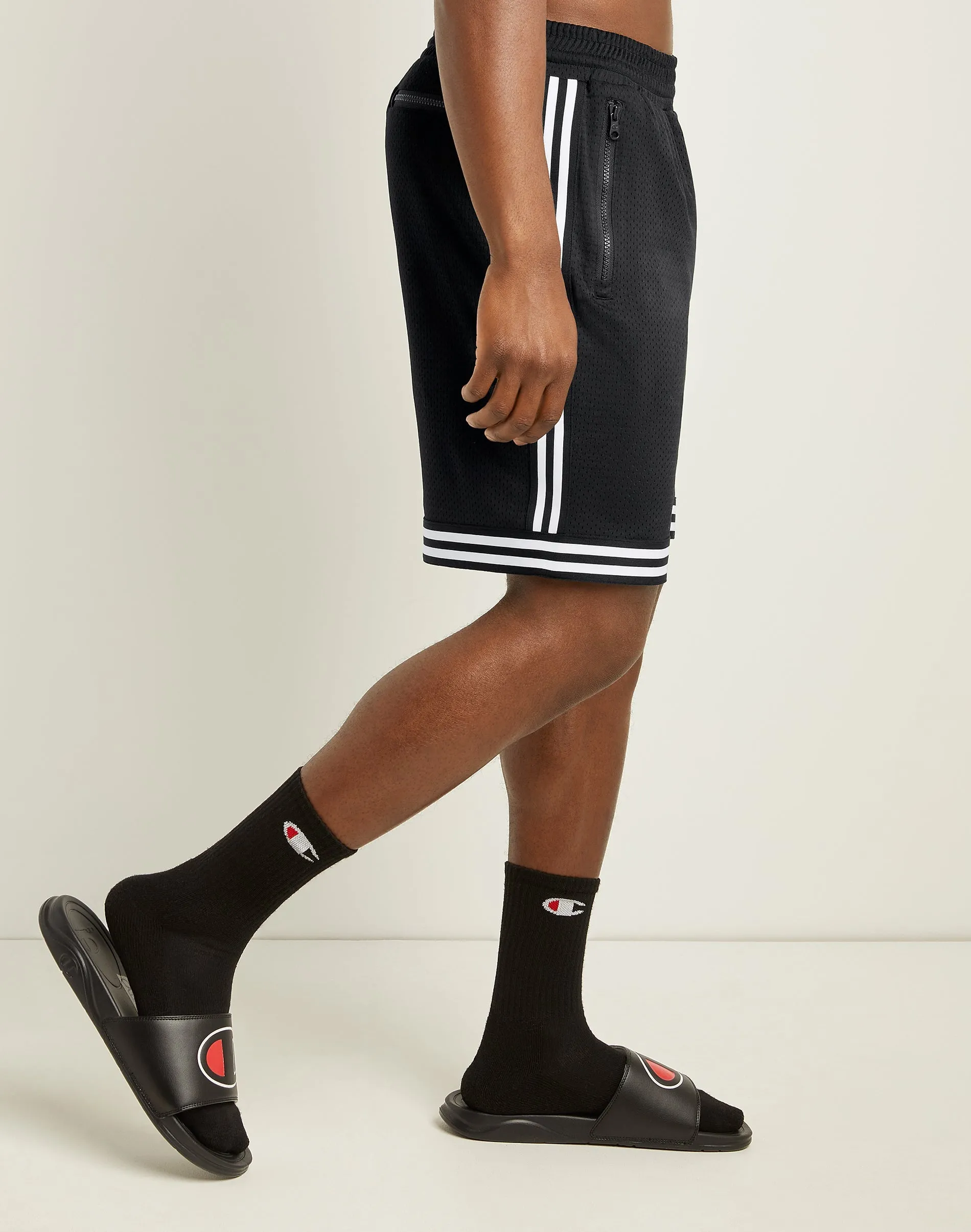 Champion Mesh Basketball Black 9" Shorts