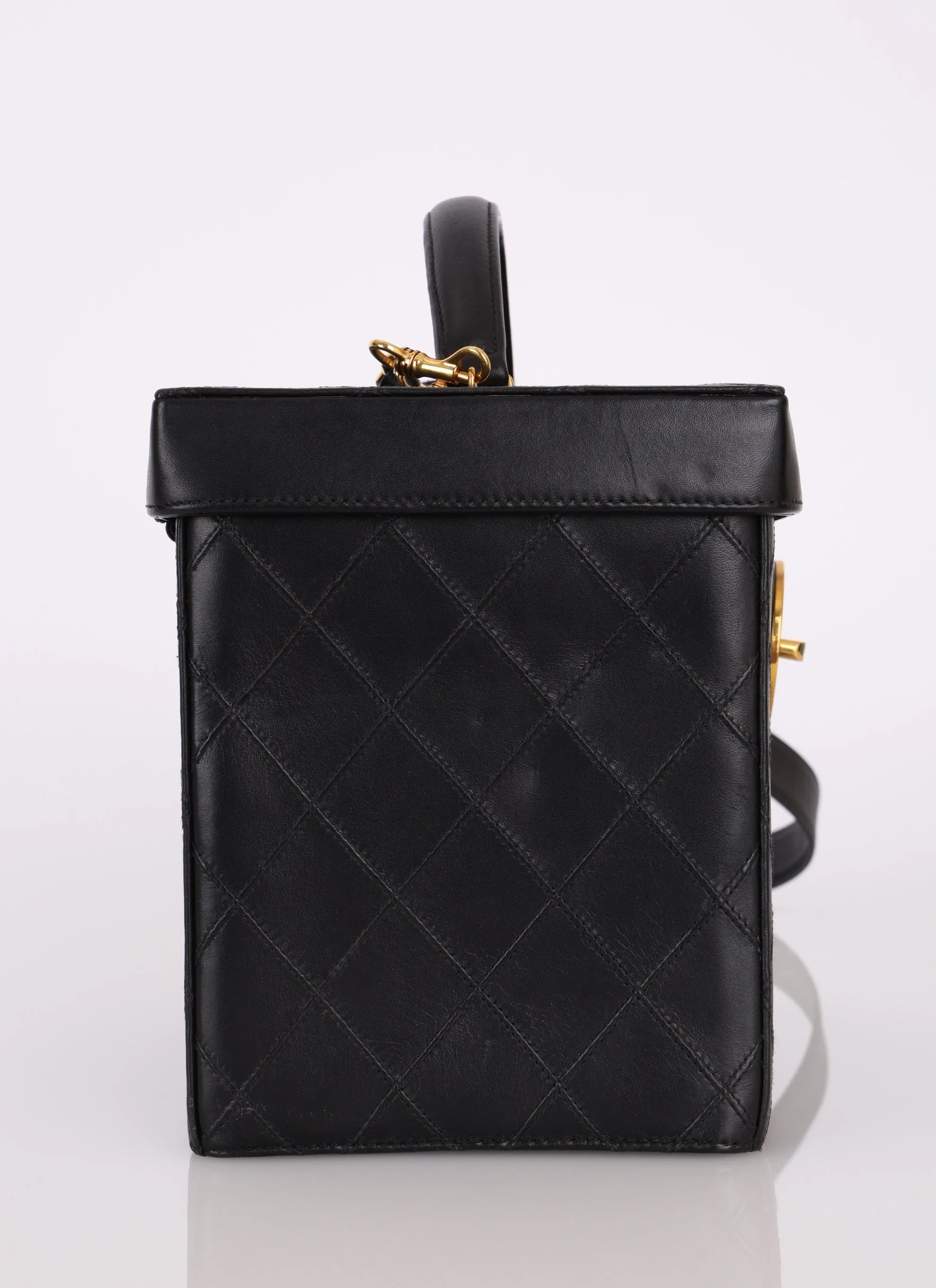 Chanel 1991 Calfskin Turnlock Vanity Bag