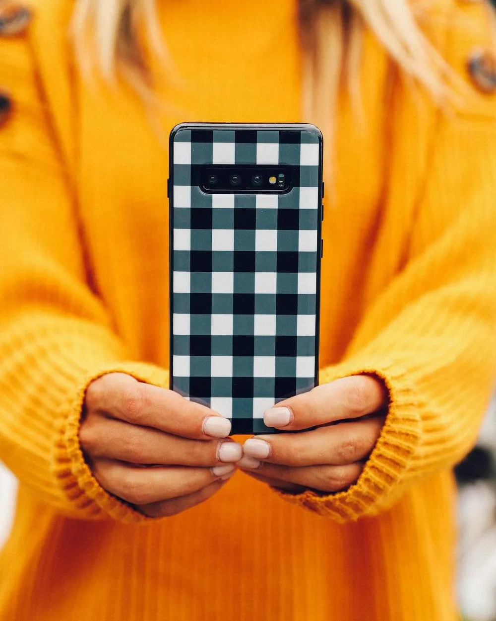 Check Me Out | Checkerboard Samsung Case