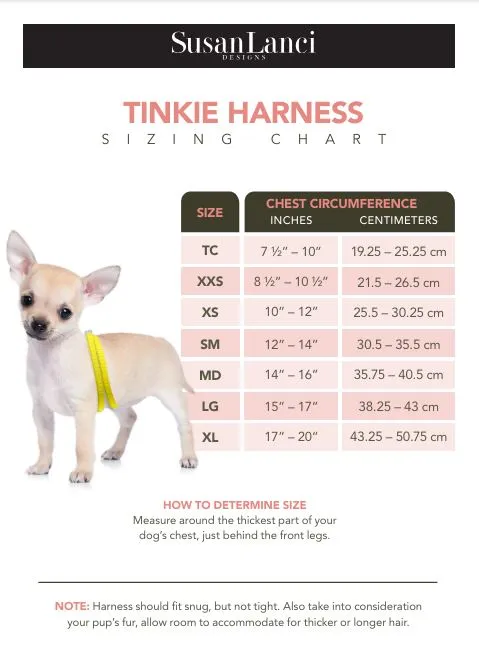 Cheetah Couture Nouveau Bow Tinkie Harness