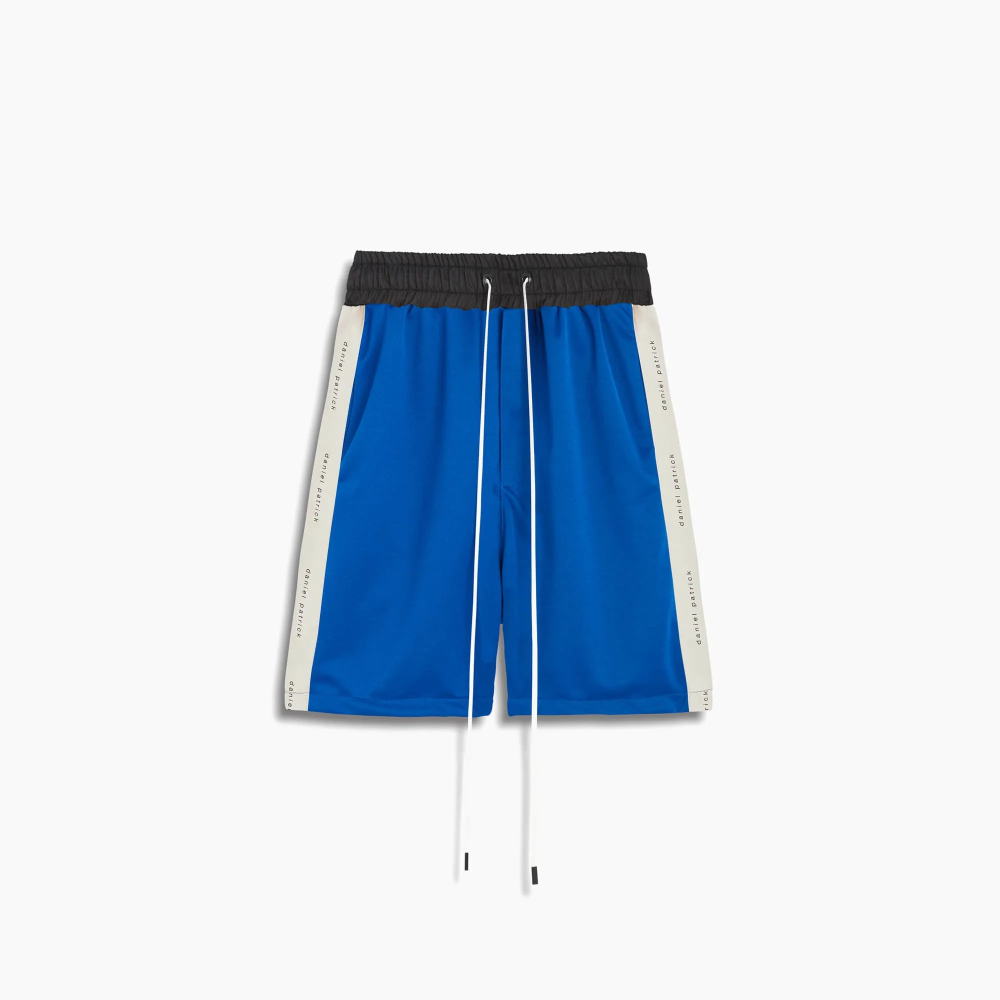 classic gym short / cobalt   ivory