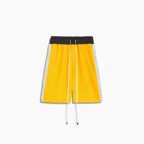 classic gym short / yellow   ivory