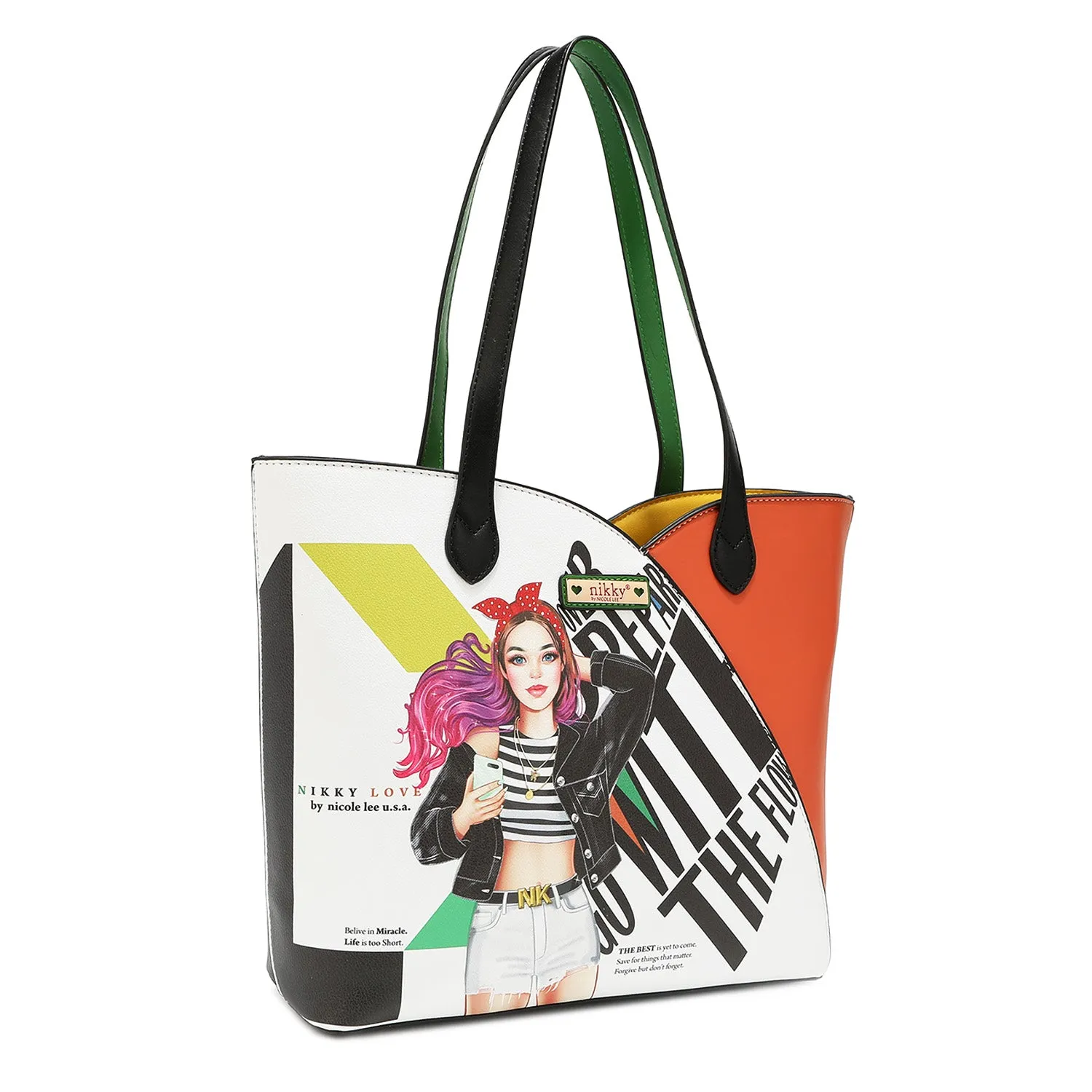 COLLEGE GIRL LARGE TOTE BAG