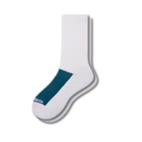 Cotton Crew Mesh Top Cushioned Sole Performance Socks