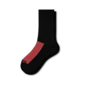Cotton Crew Mesh Top Cushioned Sole Performance Socks